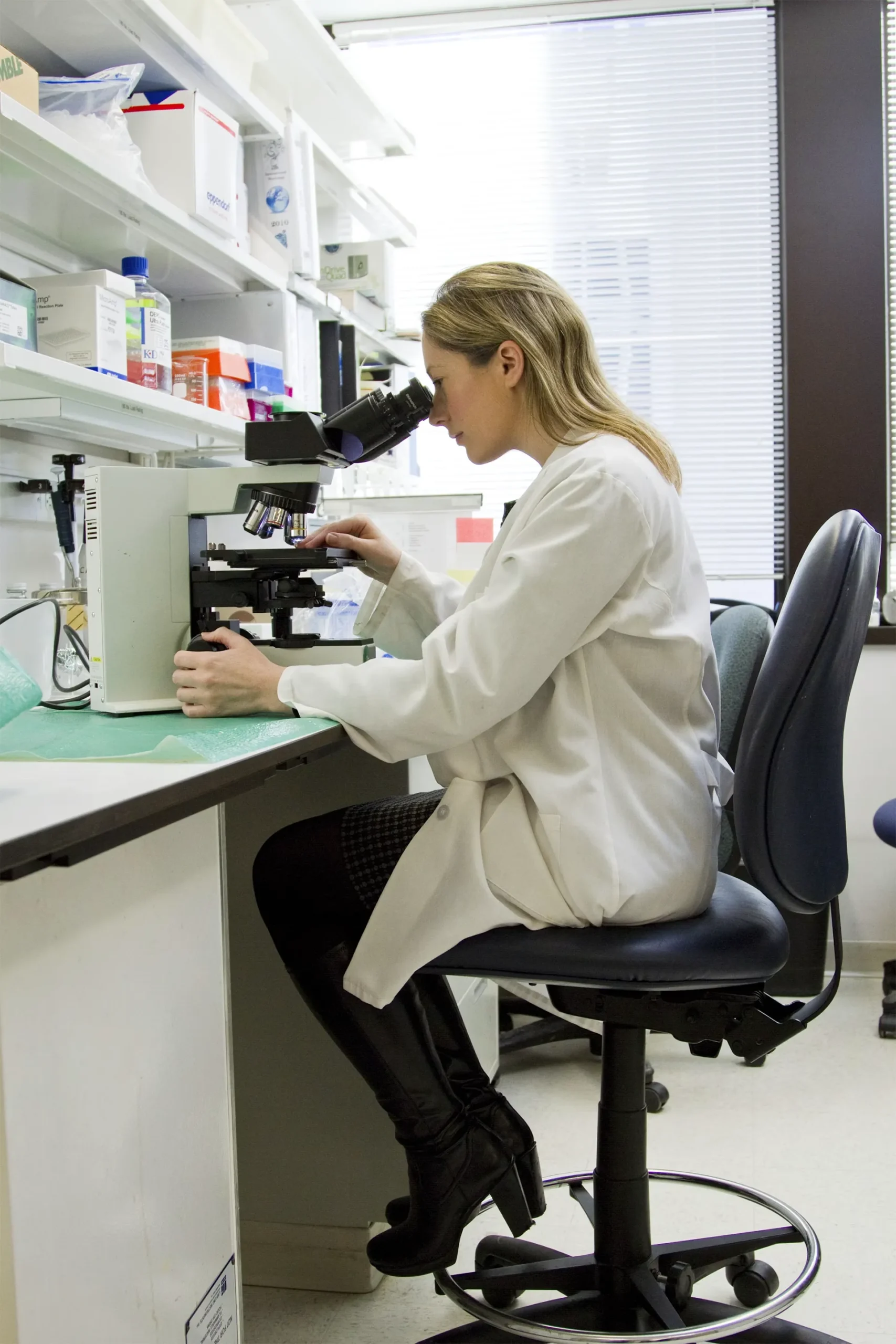 Equip tècnic treballant en un laboratori d'anàlisi